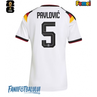 Germania Aleksandar Pavlovic #5 Echipament de Fotbal Replică Mondial 2026 Femei Acasa